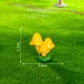 Miniatura fungo in resina gialla per decorazione giardino fatato DIY e paesaggio muschio. - Fungo N. 6