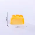 Miniature simulation bread figurine resin DIY keychain decoration desktop ornament - No. 3 Bread