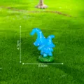 Mini statuetta fungo blu, decoro giardino muschio DIY, ornamento resina 4.5cm. - Fungo N. 9