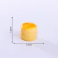 Mini simulation bread resin figurine DIY keychain accessory small desktop decor yellow 1.6x1.9cm - No. 4 Bread