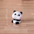 Mignonne figurine miniature de panda en résine pour décoration de bureau auto 2,7cm - Ours mignon n° 4