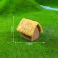 Miniatur Reetdach Haus Harz Ornament Desktop Gartenarbeit DIY Landschaftsdekoration Zubehör - Nr. 8 Strohhütte