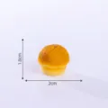 Mini simulation bread food play DIY keychain accessory desktop miniature ornament 1.8x2cm - No. 9 Bread