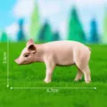 Miniatur Simulationsschwein Figur für schöne Moos Mikrolandschaft Garten Dekoration. - Schweinchen Nr. 4