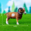 Simulation Dickhornschaf Figur Miniatur Harz Widder Spielzeug für Moos Mikrolandschaft. - Nr. 6 Antilope