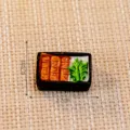 Miniature Japanese bento food model dollhouse DIY accessory, black box, 2.7cm SKU variant - No. 14 Eel Rice