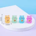 Mini figurine animal en résine mignon jouet zodiaque lumineux ornement de bureau 4pcs - Nº 12 cochon