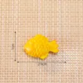 Miniature yellow resin goldfish figurine for DIY dollhouse crafts and micro landscape. - No. 15 Taiyaki