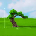Miniature artificial bonsai tree model for micro landscape DIY moss garden decoration parts. - No. 1 Pine Tree