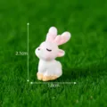 Mini cute resin deer figurine micro landscape desktop decoration bonsai ornament toy 2.1cm - Little Deer Set of 4 / No. 2 Sleeping Sitting