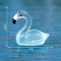 Miniature figurine de flamant rose en verre pour aquarium et decor micro paysage, ornament. - Bleu N° 5
