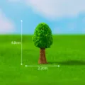 Miniature green tree model for micro landscape DIY moss garden ornament landscaping decor. - No. 4 Slender Miniature Tree