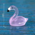 Mini figurine de flamand rose en résine pour micro paysage aquarium et déco chic, 2.8x3cm. - N°6 Violet