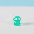 Miniature glowing simulation mushroom resin ornament micro landscape garden decor accessory 1.2cm - No. 8 - Green