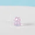 Miniature glowing mushroom figurine for micro landscape, fairy garden, and DIY craft decor. - No. 9 - Light Purple