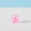 Mini pink glowing mushroom resin figurine charm for micro landscape gardening decor 1.2cm. - No. 10 - Rose Red