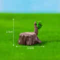 Mini tree stump figurine for micro landscape, green moss decoration, 2.5x3.4cm size. - No. 10 Bare Tree