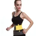 Donna sportivo cintura modellante corsetto fitness post-parto pancera dimagrante cintura - Taglia S / Giallo