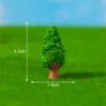 Miniature simulation green tree model for micro landscape DIY gardening decoration, 4.1x1.9cm. - No. 11 Tall Tree