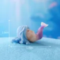 Mini cute resin mermaid figurine ocean fish tank landscape decoration desktop ornament 2.9cm - No. 19 Mermaid