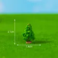 Miniature green tree model for moss landscaping DIY gardening decoration bonsai ornament. - No. 13 Short Tree
