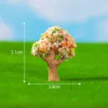 Miniature tree model micro landscape DIY garden decoration artificial plant potted ornament - No. 16 Cherry Blossom Tree