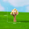 Miniature artificial tree ornament for moss landscape DIY garden, 4.8x2.8cm micro plant decor item. - No. 17 Large Cherry Blossom Tree