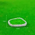 Miniature stone moss patch model for micro landscape DIY garden decoration 3.8x4.7cm. - No. 15 Lawn