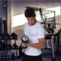 Uomo compressione slim fit t-shirt manica corta modellante body shaper bianco top fitness - Taglia S / Top / Bianco