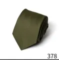 Olive green fine twill men suit tie detail, elegant solid color formal necktie view. - Dark Olive Green