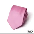 Detailansicht der rosa Twill Krawatte, elegante einfarbige Business Krawatte fuer Herren. - Rosa