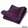 Heren gestreept pochet kostuum zakdoek huwelijk zakelijke accessoire detailweergave - 12356-SP212