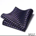 Heren mode geometrisch patroon pochet pak accessoire zakdoek stijlvolle stijl - 12356-SP217