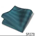 Pañuelo de bolsillo para hombre traje verde oscuro accesorio formal de boda vista detallada - 12356-SP279