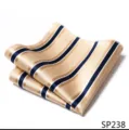 Heren mode gestreepte pochet zakdoek pak accessoire formele zakenpak kleding decoratie detail - 12356-SP238