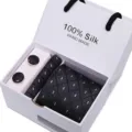 Men's silk tie gift set business formal jacquard necktie pocket square cufflinks box - SB48
