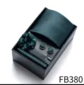 Men's dark green tie pocket square cufflinks lapel flower gift box set for business wedding. - Dark Green