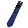 Men jacquard patterned necktie set with pocket square lapel flower and pin for business wedding. - AF168