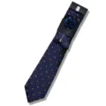 Men's jacquard tie set with pocket square and lapel flower brooch for business wedding parties. - AF170