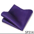 Hombre morado pañuelo de bolsillo traje pañuelo boda novio accesorio de moda elegante - 12356-SP314