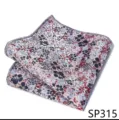 Elegante pañuelo de bolsillo hombre estampado floral jacquard accesorio boda traje - 12356-SP315