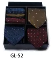 Men's business formal tie gift box set, elegant jacquard polka dot design for wedding groom work. - GL52