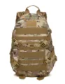 Durable multicam tactical backpack with MOLLE webbing for outdoor hiking and camping. - 36-55L / CP Camouflage