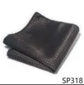 Elegante pañuelo de bolsillo marrón a cuadros para hombre traje boda moda accesorio SP318 - 12356-SP318