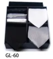 Men's tie and pocket square gift set formal business wedding suit jacquard design boxed - GL60