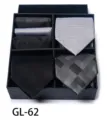 Men's business formal tie gift set with pocket square and stylish ties for men wedding. - GL62