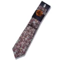 Men floral tie set with pocket square and lapel pin wedding business necktie accessories - AF192