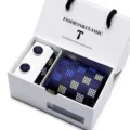 Men blue checkered necktie cufflinks gift box set business wedding suit accessories elegant - SB2