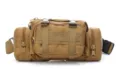 Durable tactical waist bag for outdoor hiking and camping, multi-pocket utility fanny pack. - Mud Color