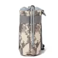 Tactical camouflage water bottle pouch with drawstring and belt strap for outdoor hiking. - ACU Camouflage